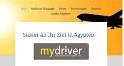 Desktop Screenshot of mydriverhurghada.com